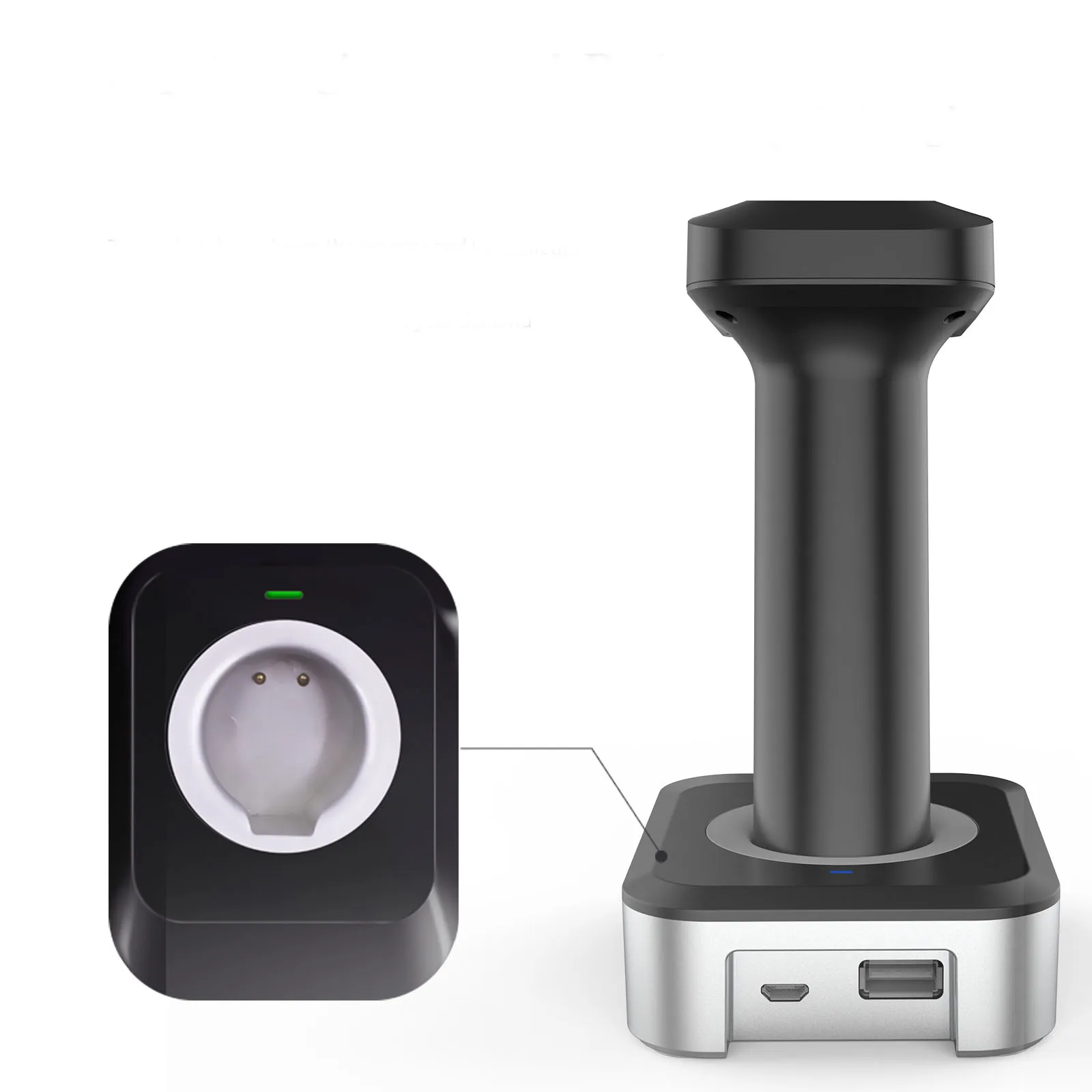 Сканер штрих-кода Symcode MJ-1903-DB 2D 2.4G Bluetooth с индикатором уровня зарядки и зарядной