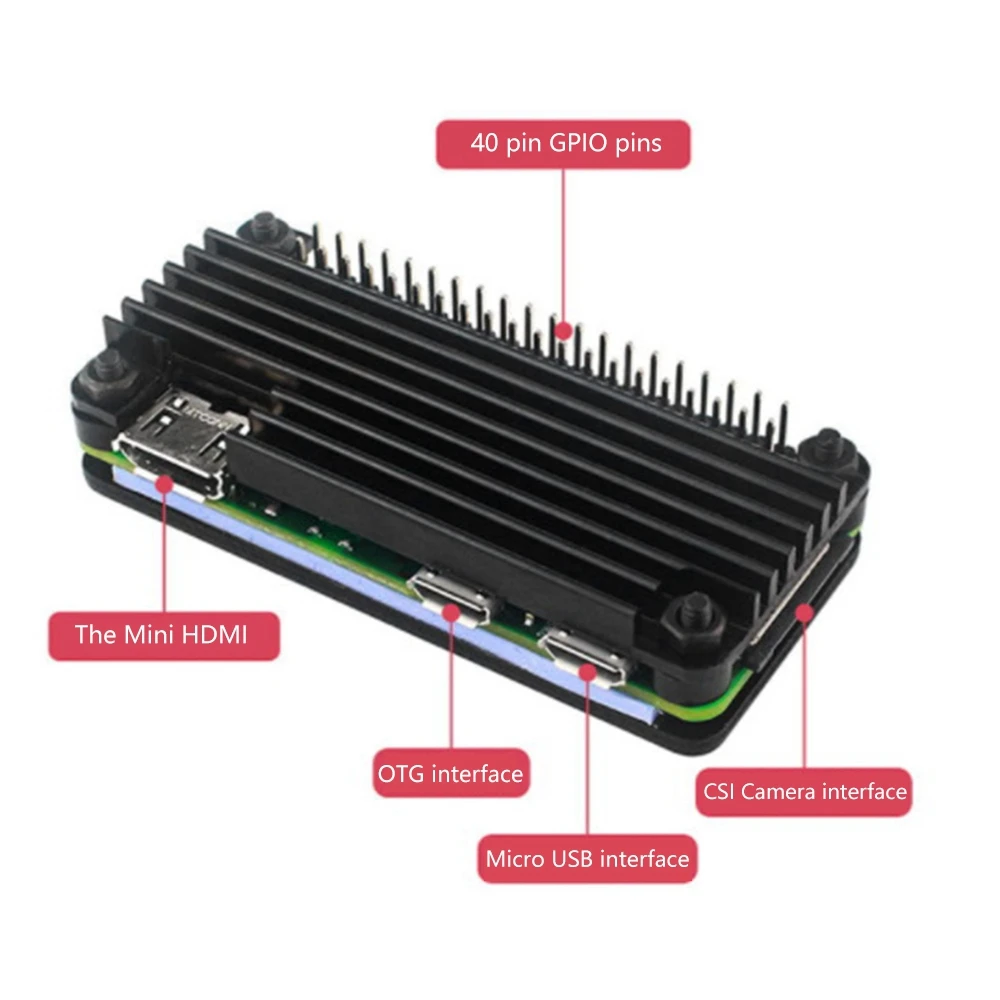 Корпус из алюминиевого сплава для Raspberry Pi Zero/Zero W/Zero WH 2W радиатор с пассивным