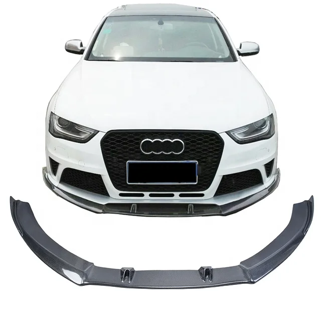 

Niude Auto Parts Carbon Fiber Front Lip Spoiler For A4 S4 B10 2020 Head Bumper Chin Guard Car Styling
