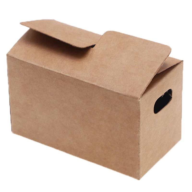 

2pcs Dollhouse Express Box Miniature Lapping Laper Box для декора кукольного дома мебель детские аксессуары