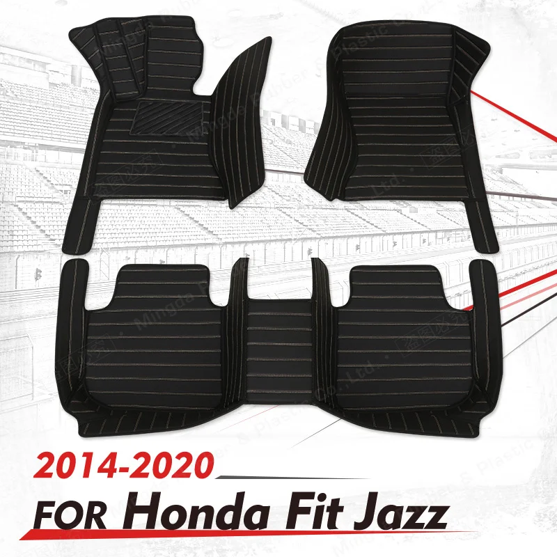 

Пользовательские автомобильные коврики для Honda Fit Jazz 5-Seat 2014 2015 2016 2017 2018 2019 2020 автомобильные подставки для ног