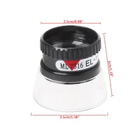 professional portable 15x monocular magnifying glass fit for jewelry map reading loupe lens 367d