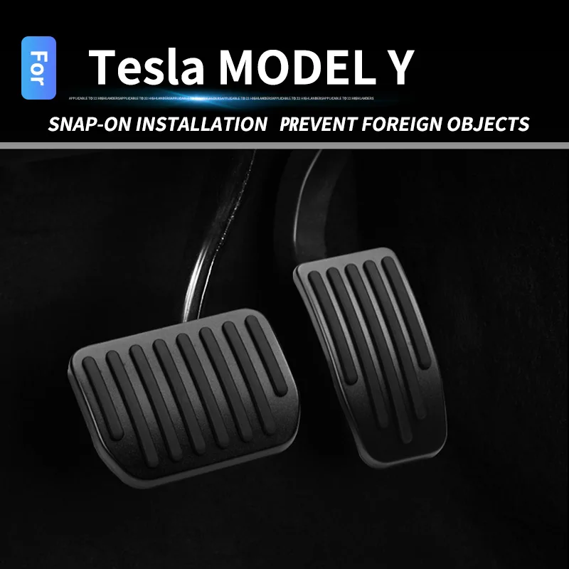 

Крышка педали акселератора тормоза автомобиля Tesla Model 3, модель Y, аксессуары для интерьера из алюминиевого сплава