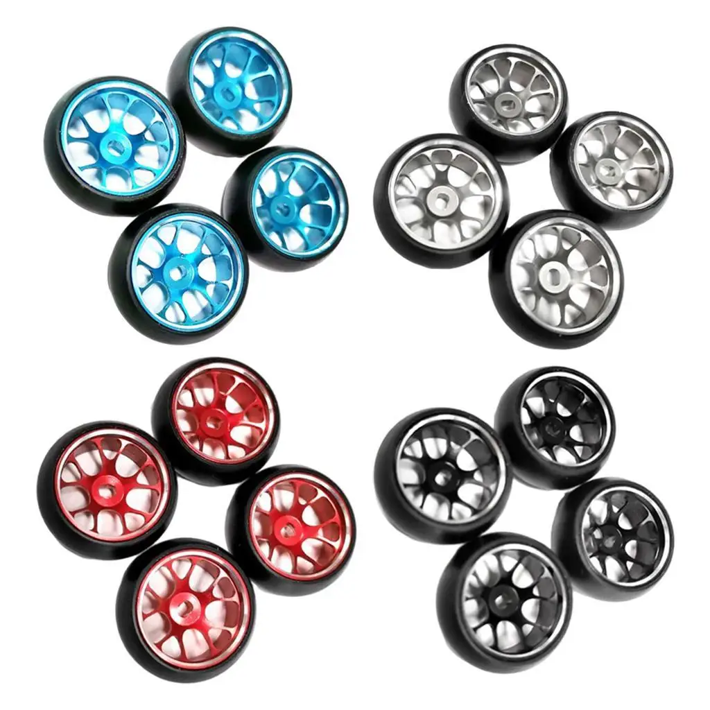 

4 шт., комплект колес и шин 1:28 для Wltoys P929, модель автомобиля, багги, грузовика, запасные части