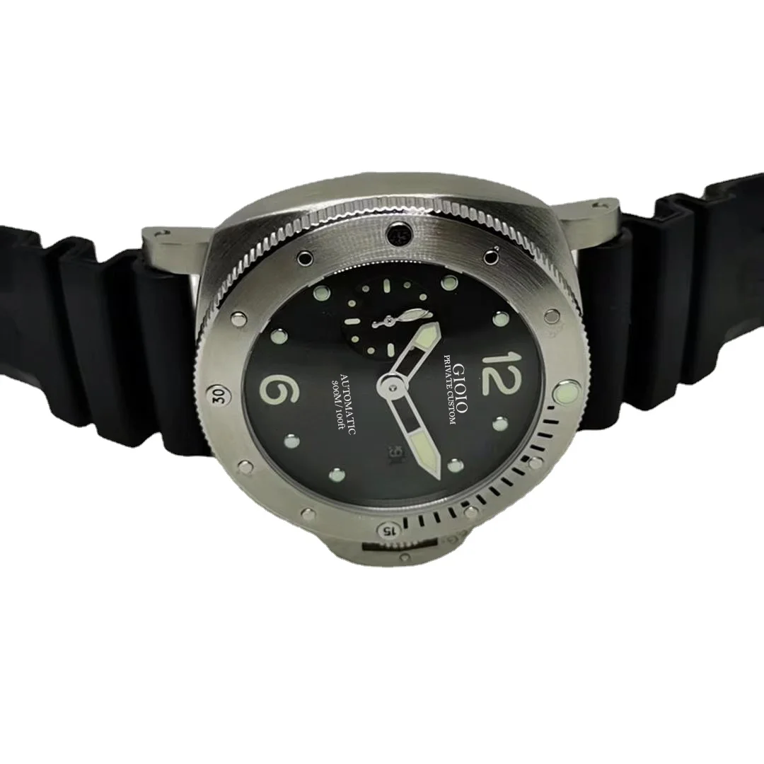 

men automatic mechanical watch black Rubber