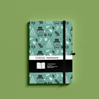 winter christmas lined notebook 100gsm elastic band back pocket pen loop a5 hard cover ruled journal