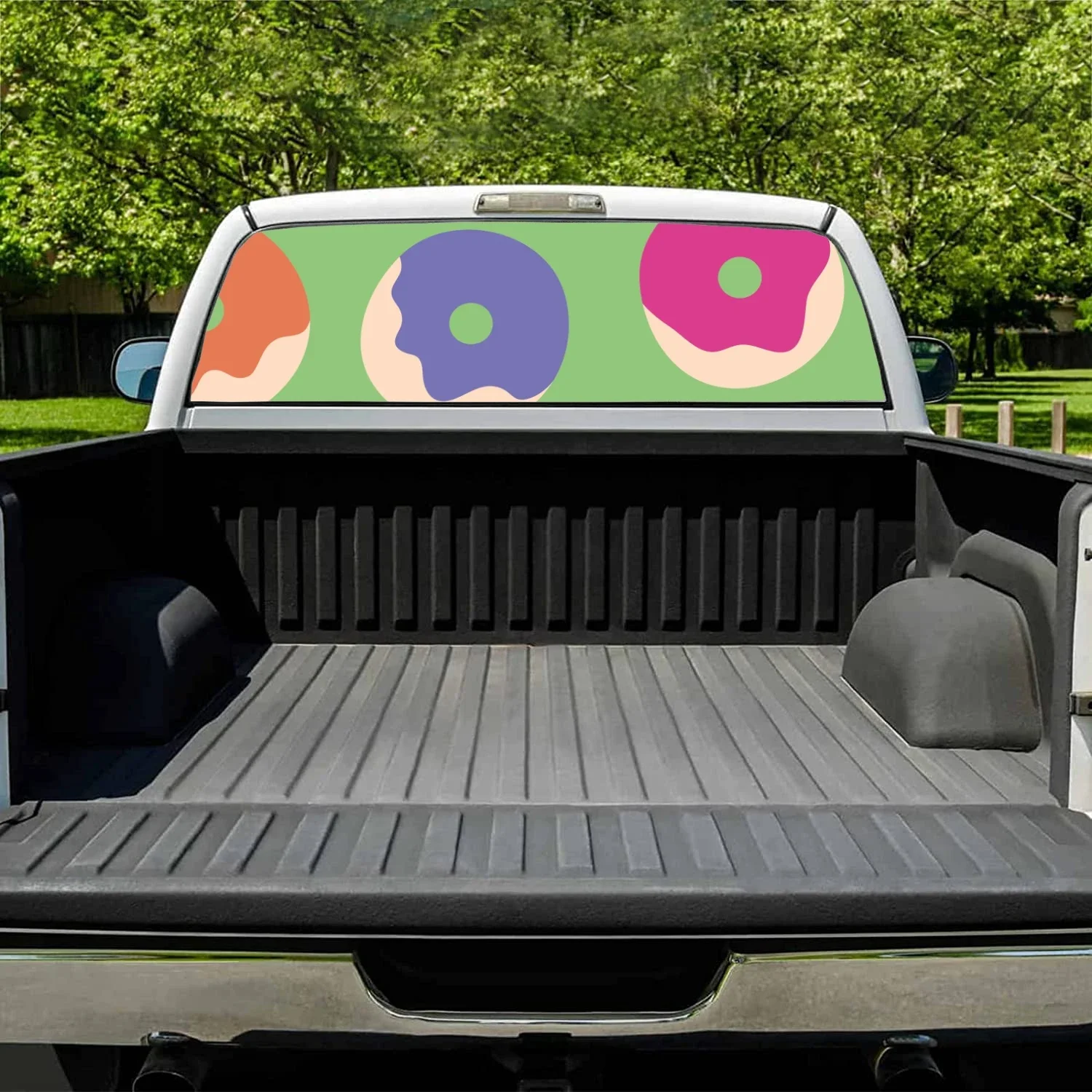 Мультяшные пончики автомобильные аксессуары наклейка на заднее стекло