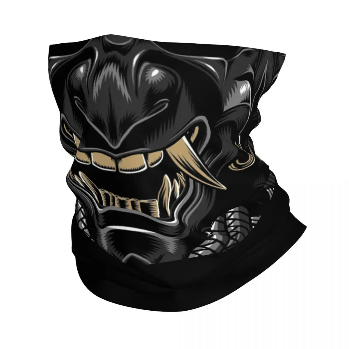 

Oni Japan Samurai Demon Bandana Neck Gaiter Printed Mask Scarf Multifunctional Headband Outdoor Sports for Men Women Adult