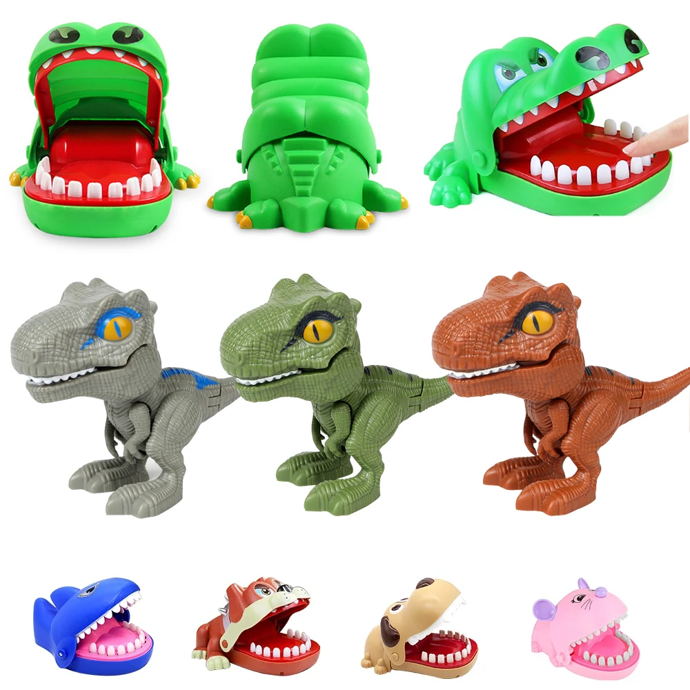 Mouth Dentist Bite Finger Toy Large Crocodile Pulling Teeth Bar Games Toys Kids Funny Toy For Children Gift Family Funny Game