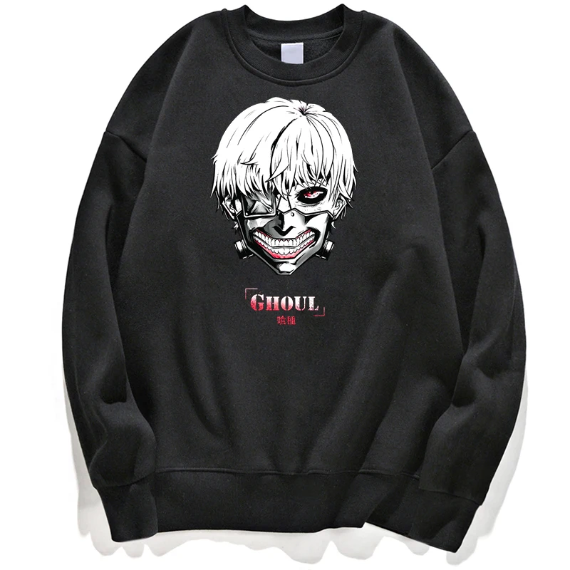 

Tokyo Ghoul Hoodies Sweatshirt Men Japanese Anime Kaneki Ken Harajuku Hoodie Sweatshirts Crewneck Jumper Pullover Streetwear