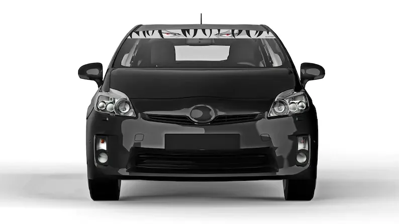 Anime Eyes Windshield Banner, Vinyl Car Decal, Anime Car Stickers