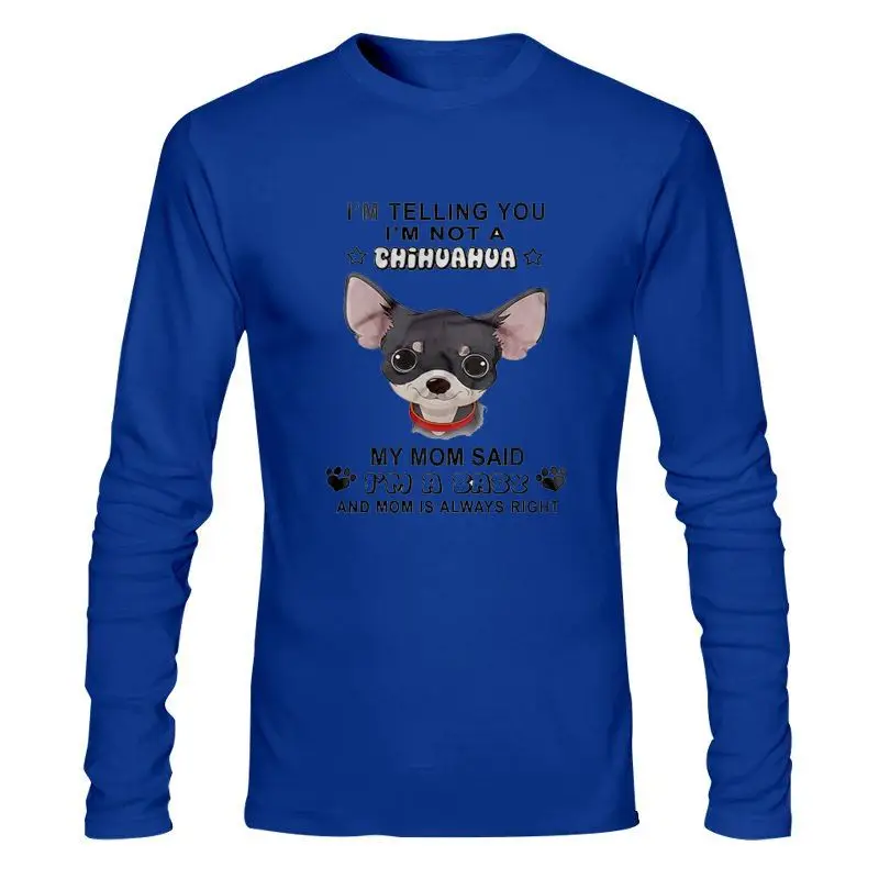 Мужская одежда бренда I Telling You I Not A Chihuahua моя мама сказала, что я детская футболка мужская футболка с коротким рукавом