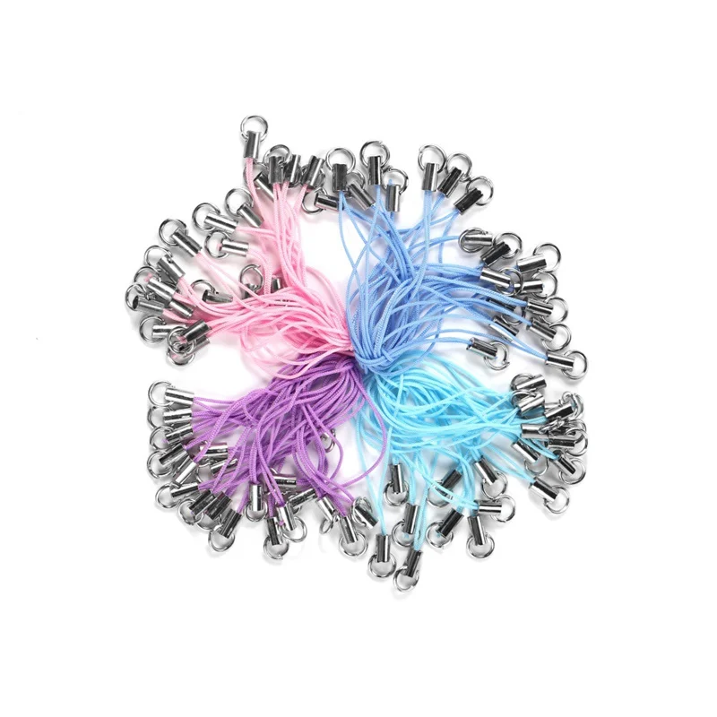 100 шт. разноцветные шнурки для телефона