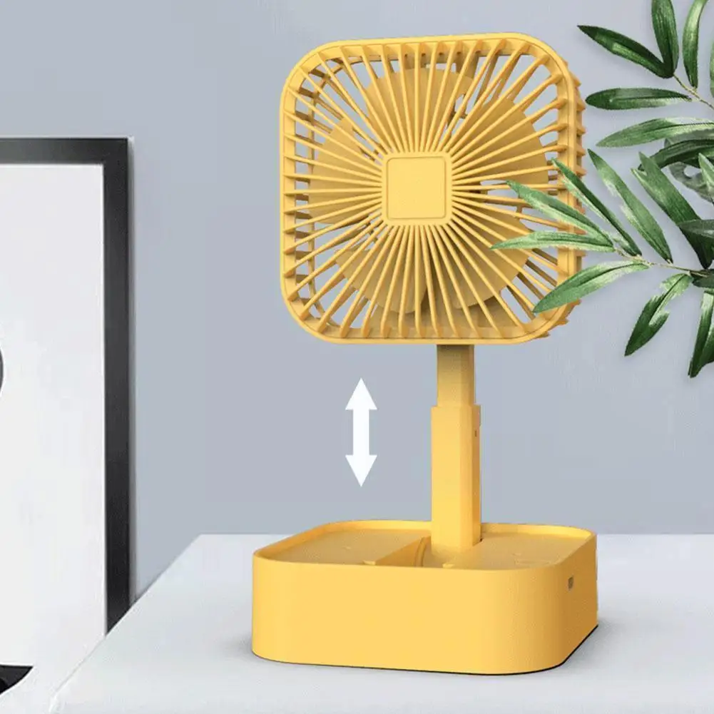

Desk Mini Fan Folding Telescopic Usb Charging Desktop Fan Mute Portable Fan Suitable For Student Dormitory Bedroom K9d7
