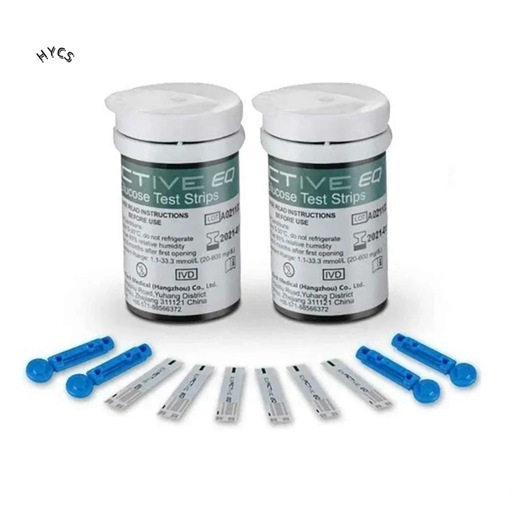 EXACTIVE EQ Impulse Blood Glucose: тест-полоски для определения уровня глюкозы в крови (50 шт.) + ланцеты (50 шт.) (Срок годности: актуальный) (art.: 3920da5ebd340) - 3920da5ebd340