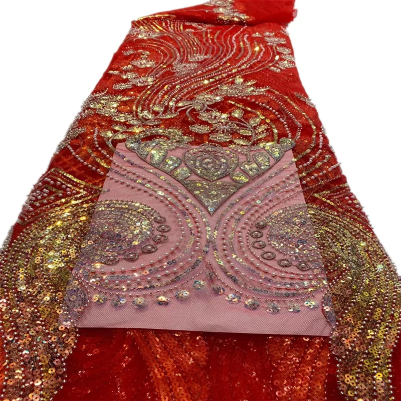 

Кружевная африканская блестящая кружевная ткань SJ, вышитая нигерийская модель 2022, высококачественное кружево, французское Тюлевое кружево