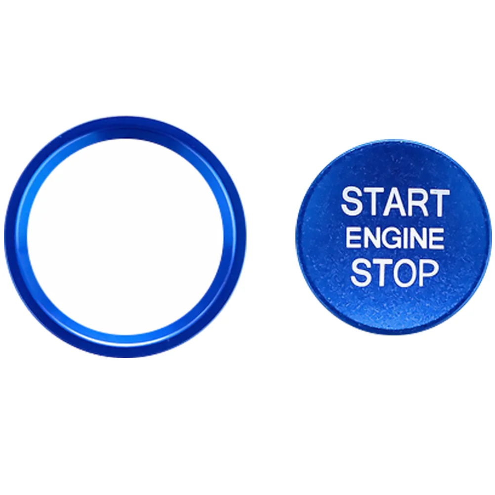 

2pcs/set Crystal Ring Sticker Keyless Engine Push Button Cover Button Trim Sticker Interior Accessories