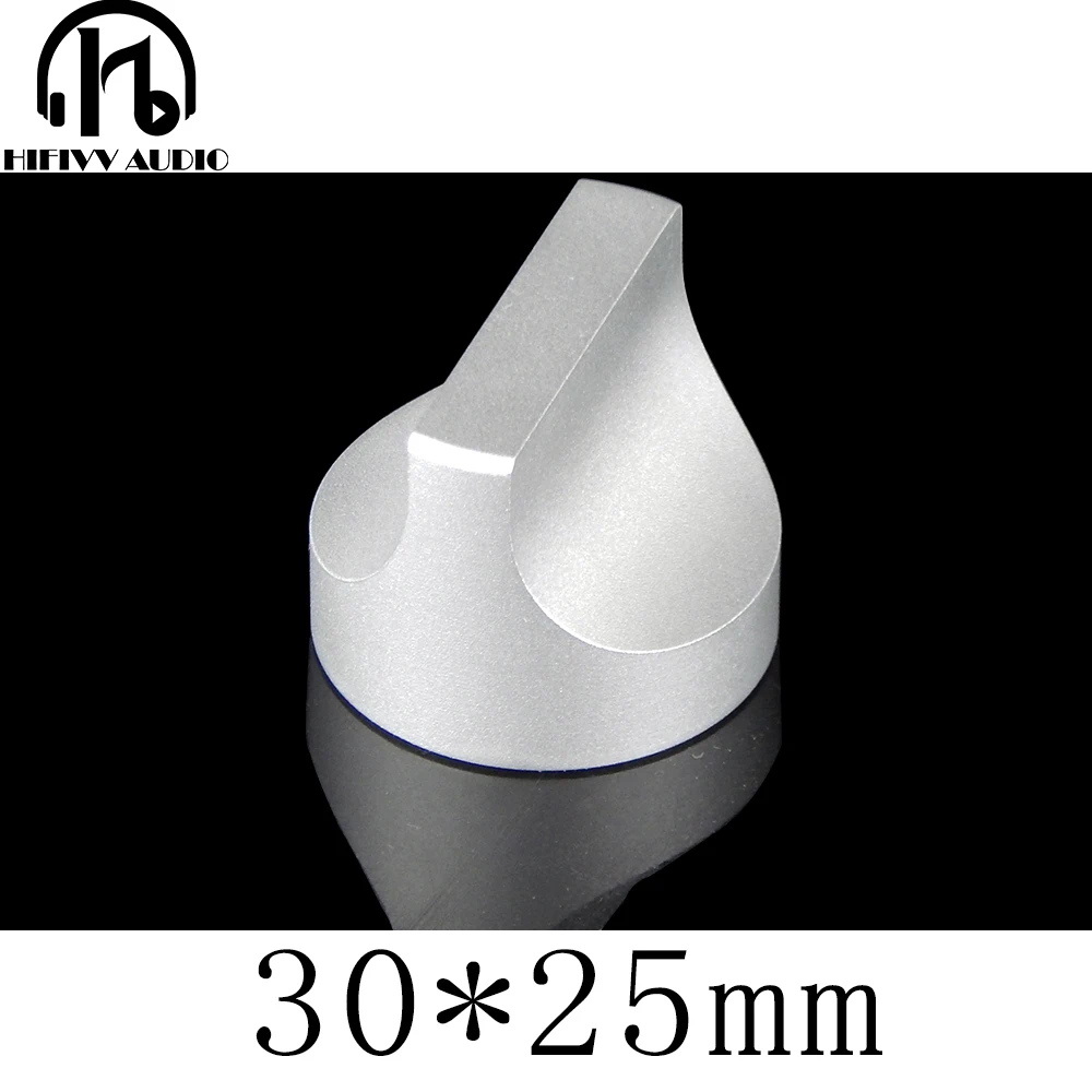 

Алюминиевая ручка для потенциометра серебристого цвета