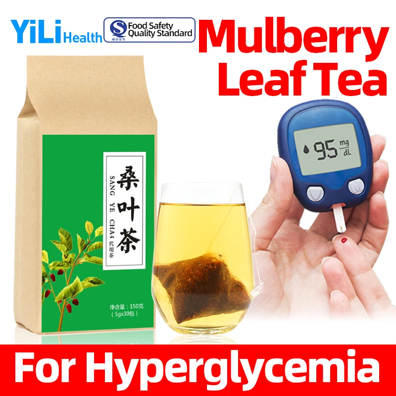 

30Pcs/Packs High Blood Sugar Balance Tea Mulberry Leaf Organic Herbal Teas Lower Hypertension Hyperlipidemia Diabetes