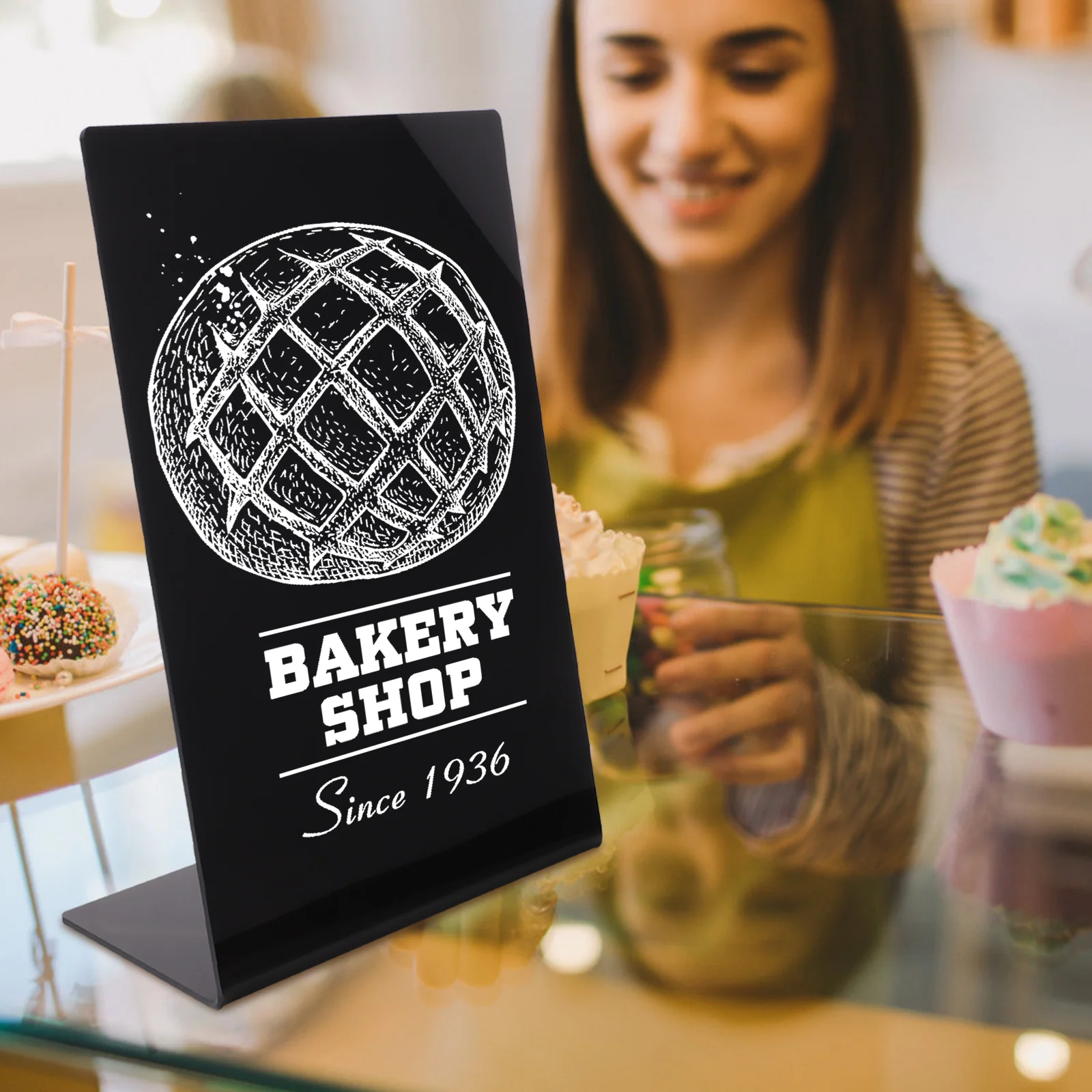 Доска меню для кухни нарисованная вручную маленькая доска стол прямоугольный