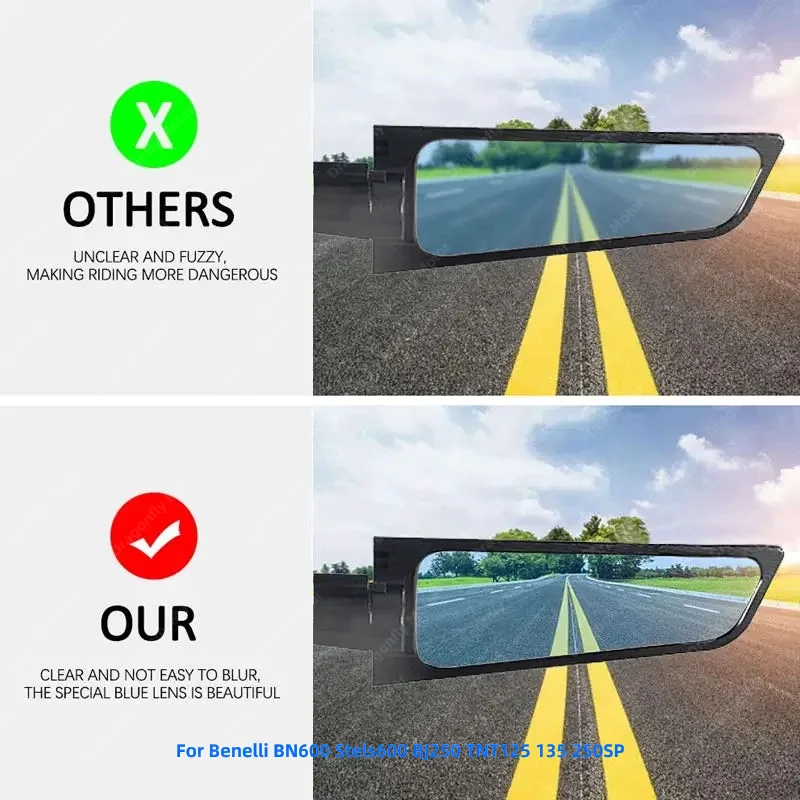 Новинка для мотоциклетных зеркал Benelli BN600 Stels600 BJ250 TNT125 135 250SP вращающееся боковое