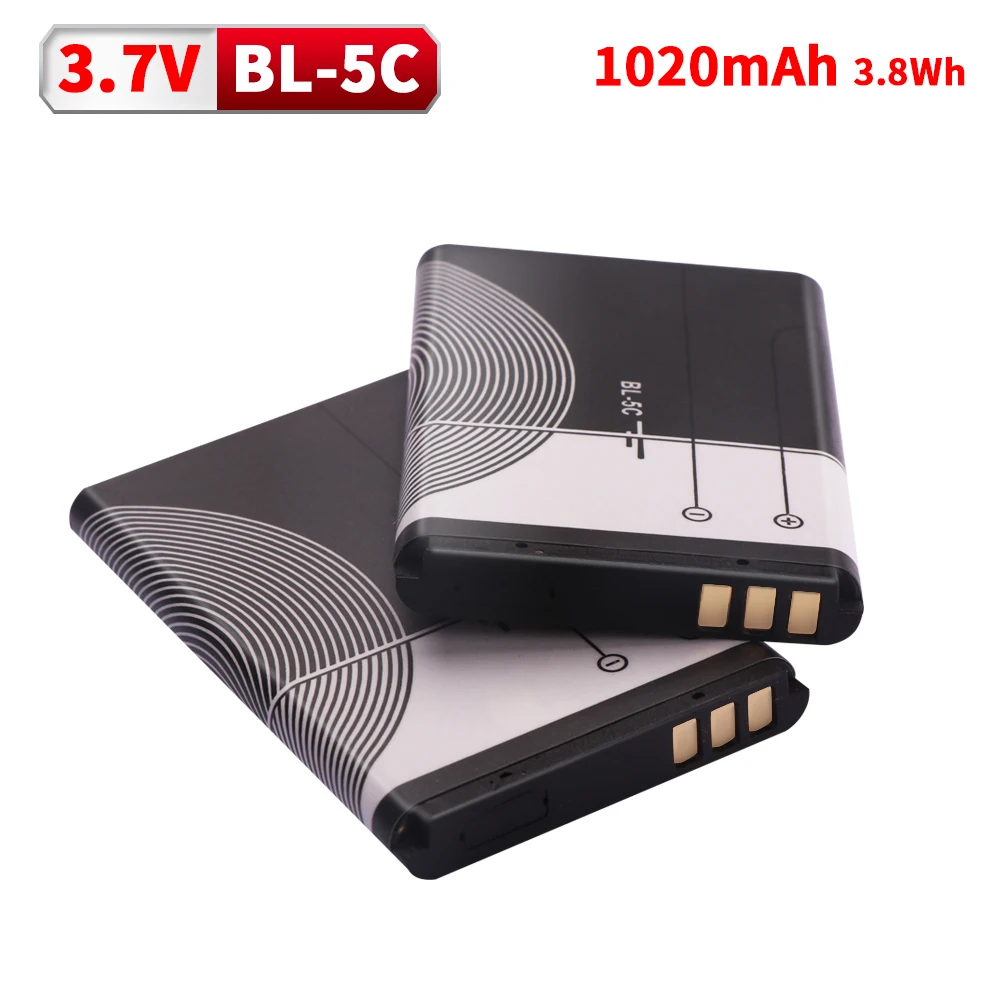 Фото BL-5C 3,7 В аккумулятор для телефона Broadcast Radio/Nokia 1100 1110 1200 1208 1280 1600 2600 2700 3100 3110 5130 6230 6230i N70 №3