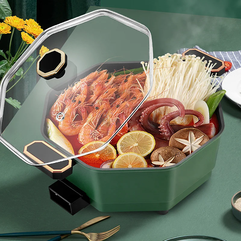 5L Guochao New Favorite Electric Hot Pot Small Electric Hotpotfor Household Dormitory.Cooking Multi-function Grill Hotpot
