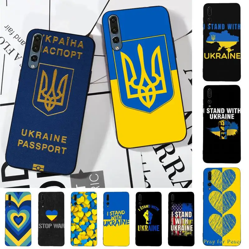 

Hot Ukraine Flag Pattern Phone Case for Huawei P30 40 20 10 8 9 lite pro plus Psmart2019