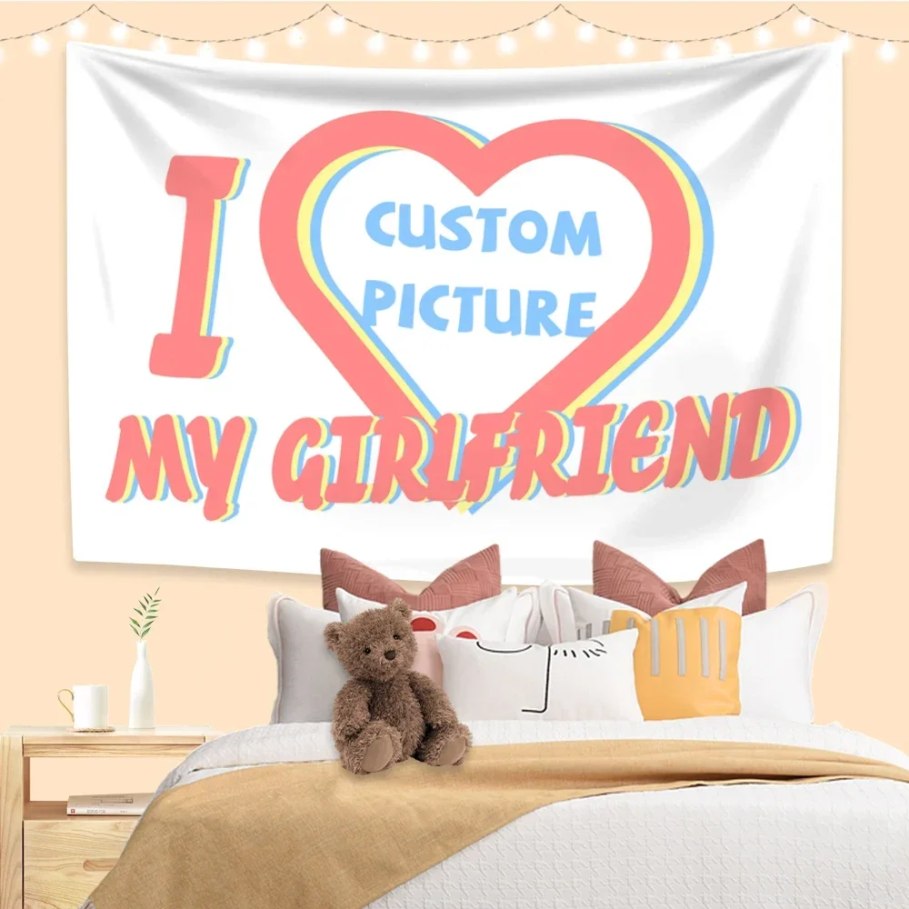 Гобелен Я люблю своего бойфренда домашний декор на заказ настенный фон для
