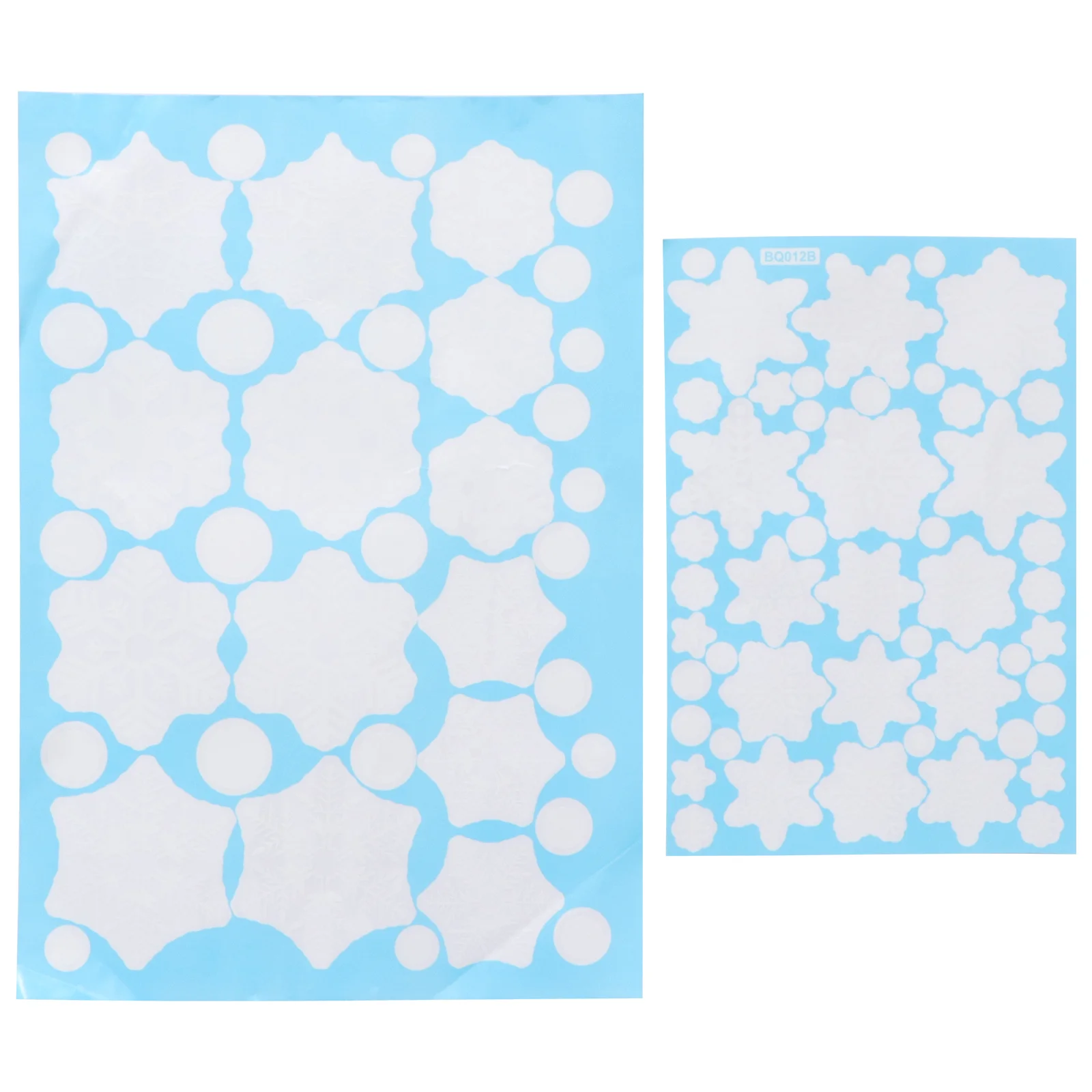 

2pcs Christmas Static Decals Snowflake Sticker Decor Window Shopwindow Sticker