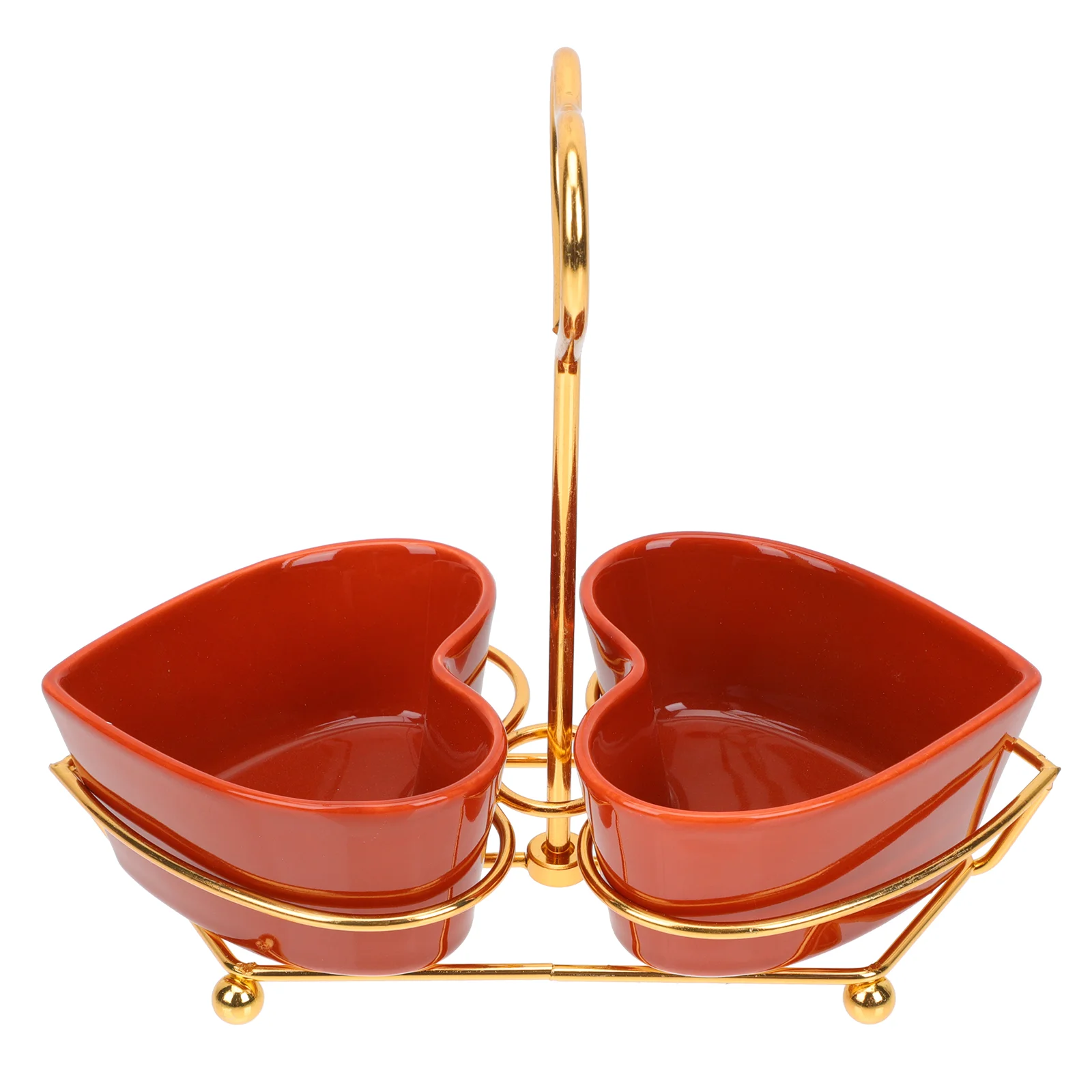 

1 Set of Decorative Storage Tray Snacks Plate Candy Tray Multi-grid Tray (Red)