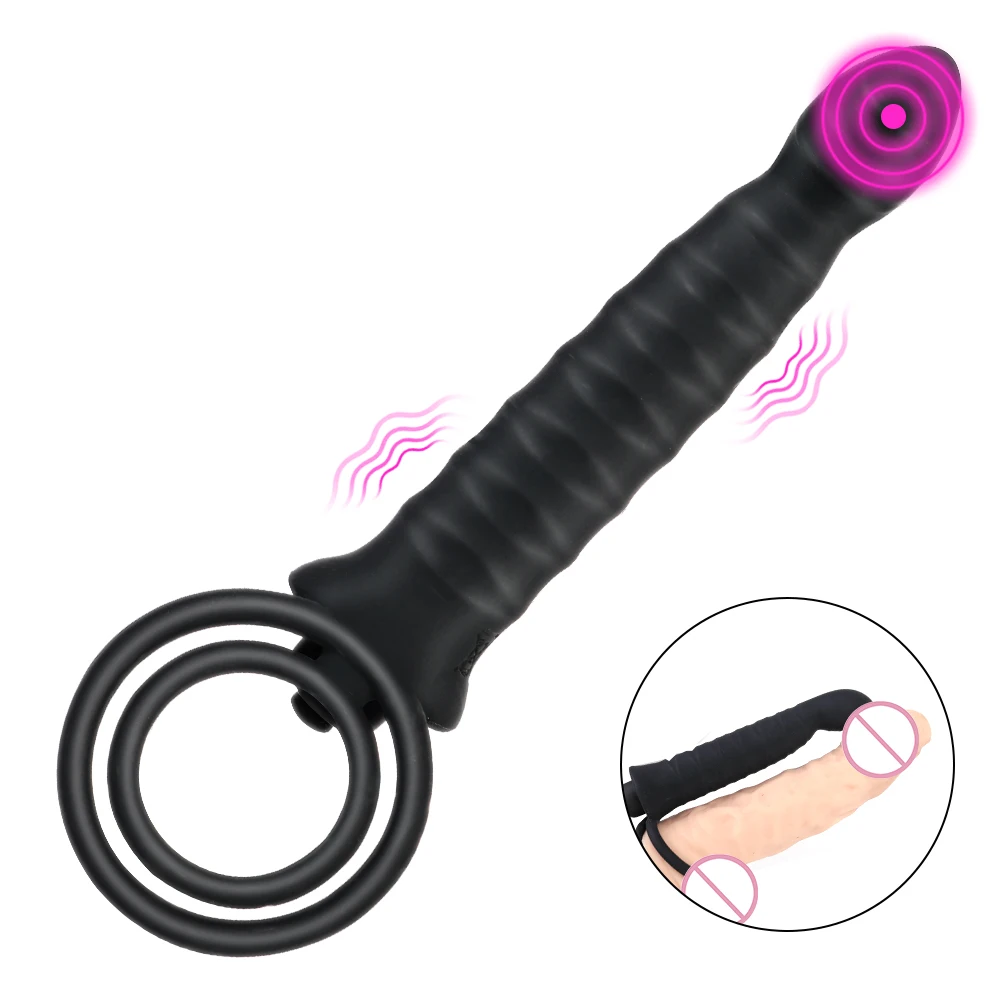 

Cockring Vibrators For Men Penis Enlargement Cock Stretcher Women Dildo Vaginal Anal Plug Strapon Sex Toys Couple Erotic Product
