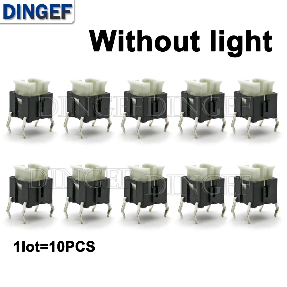 

Сенсорные переключатели DNIGEF 6x6x7.2 красные, синие, желтые, зеленые