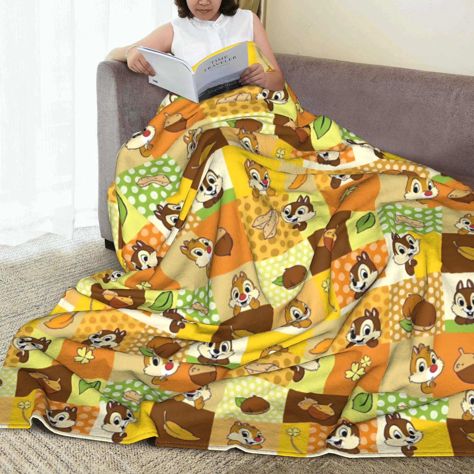 Чип Дейл сосновая шишка арахисовые мультяшные одеяла милые тамии фланелевые