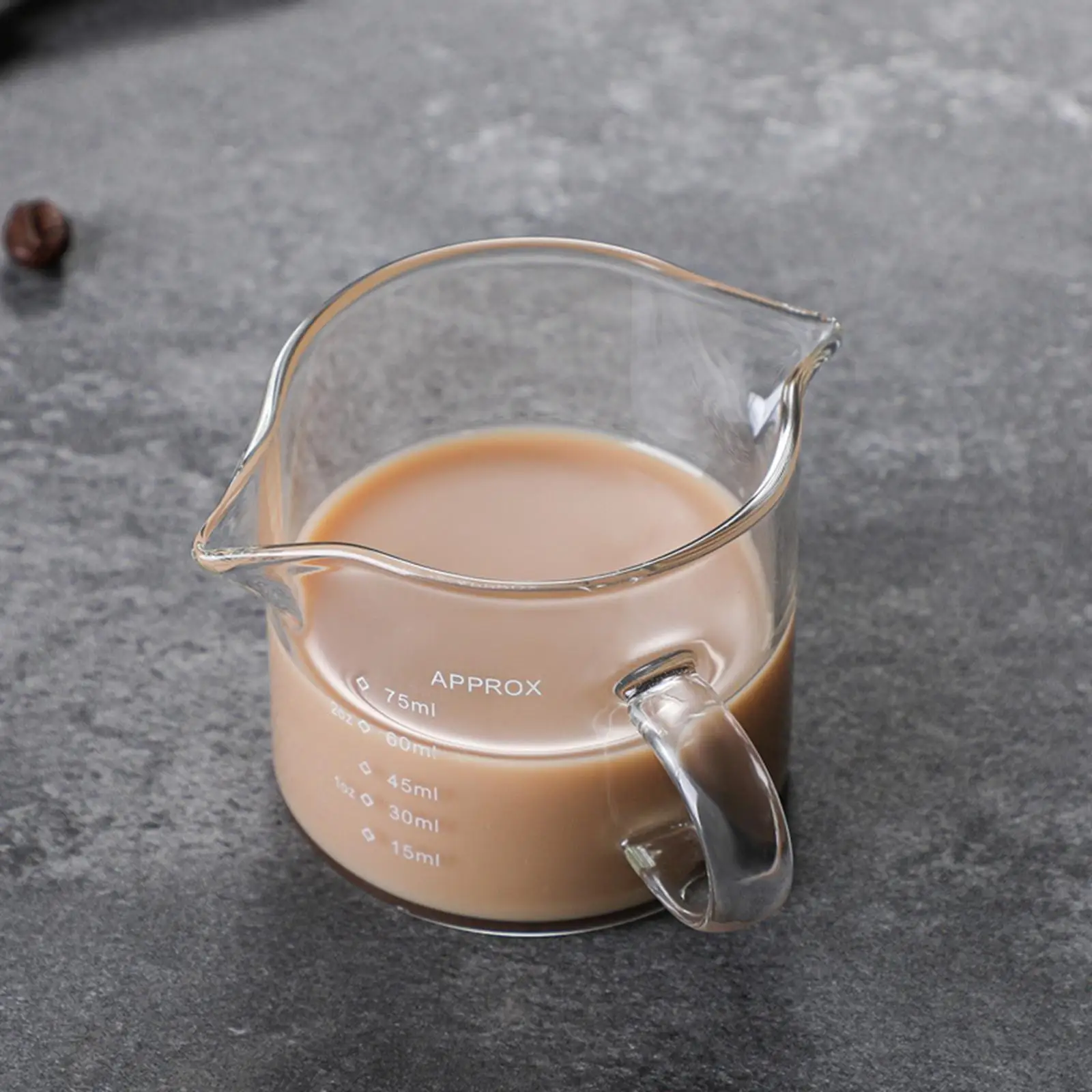 

Glass Measuring Cup Double Mouthed Ounce Cup Temperature Resistant Small Milk Cup Mixing Wine Milk Liquid
