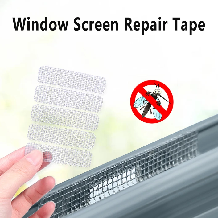 

Window Screen Repair Tape Door Waterproof Patch Self-adhesive Fix Anti-Insect Mosquito Net Mesh Broken Holes Repair