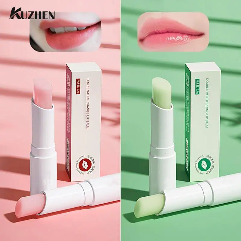 

2.7g Moisture Lip Balm Honey Natural Lip Balm Temperature Changes Color Lipstick Long Lasting Nourish Makeup
