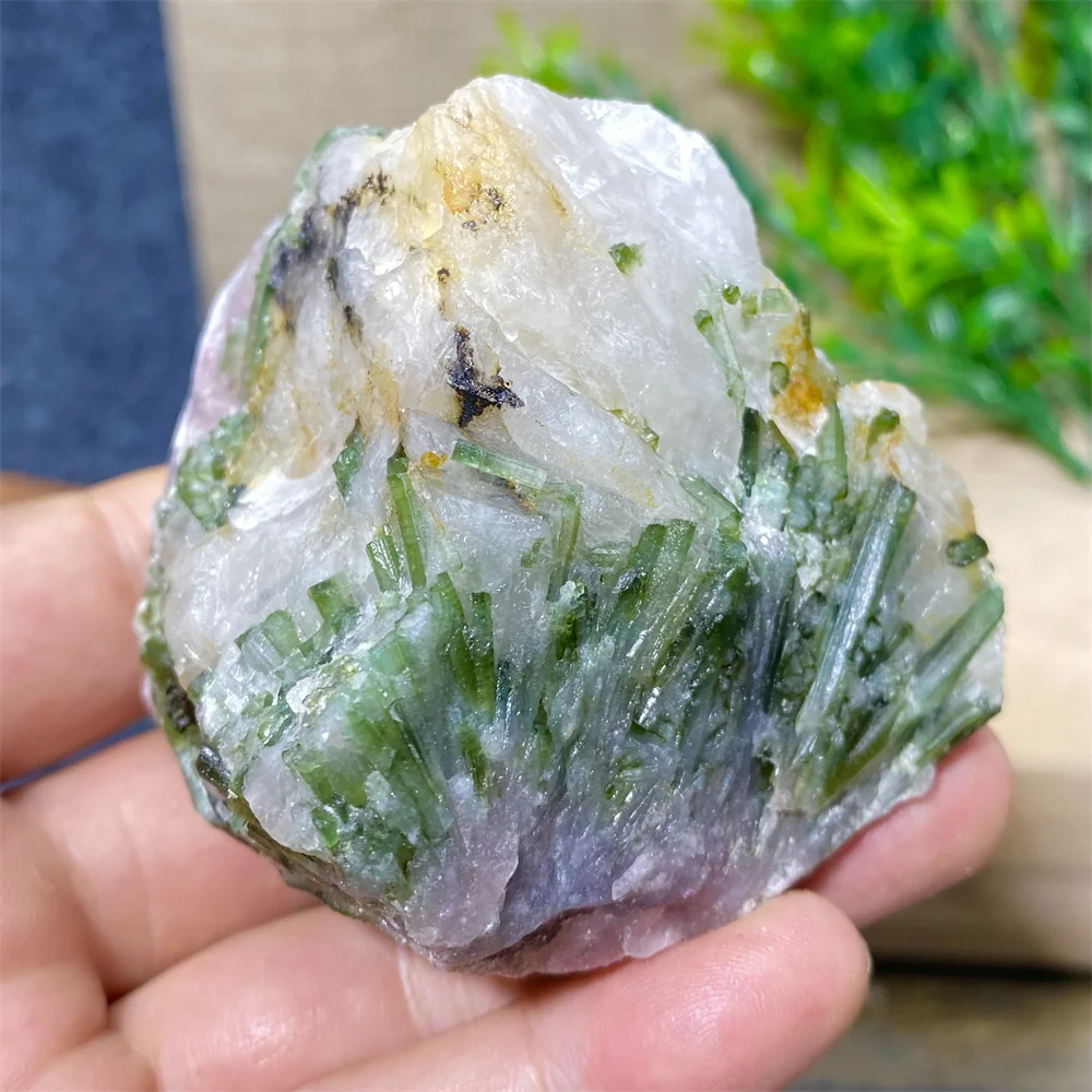 

Зеленый турмалиновый камень, натуральный кристалл, лечебный жеодовый образец, минеральный Rew Reiki Wicca для медитации, гостиной, домашней декоративной комнаты