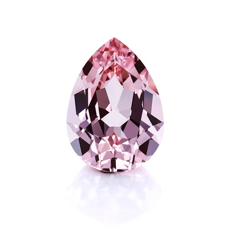 

High Quality Pear Cut Sakura Pink Loose Gemstone Lab Grown Sapphire Price Per Carat