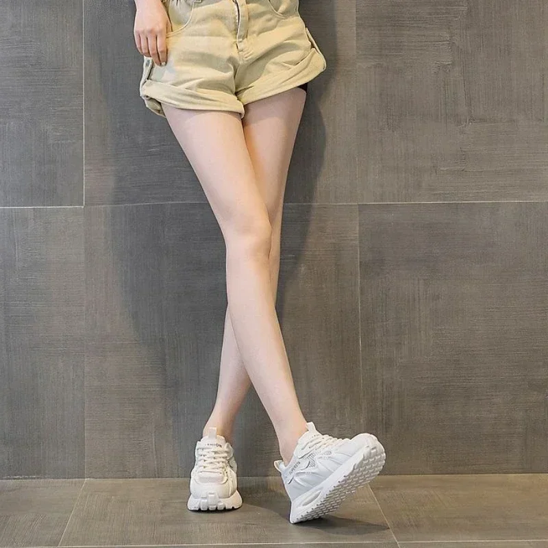 Повседневная женская обувь белого цвета с круглым носком Y2k модные стильные