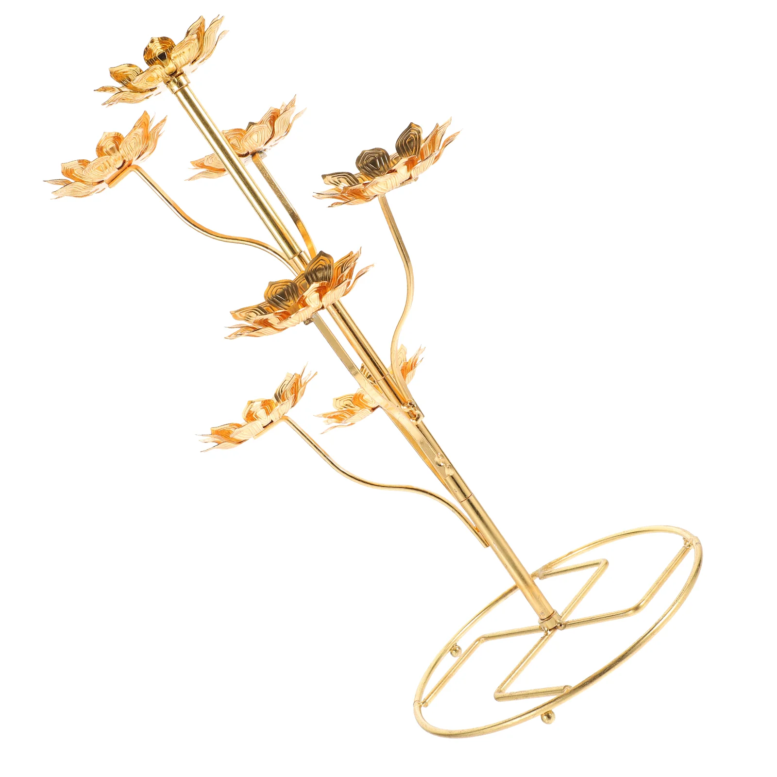 

Candles Household Holder Alloy Candlestick Ghee Lamp Butter Holders Decorative Candleholder Stand