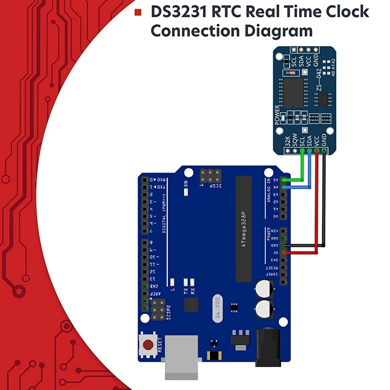 Часы реального времени RTC DS3231 I2C совместимые с Arduino и Raspberry Pi