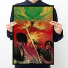 Винтажный постер из искусственного Наруто, аниме, ниндзя, Учиха, Саске, украшение комнаты, живопись, интерьер для дома, настенные картины