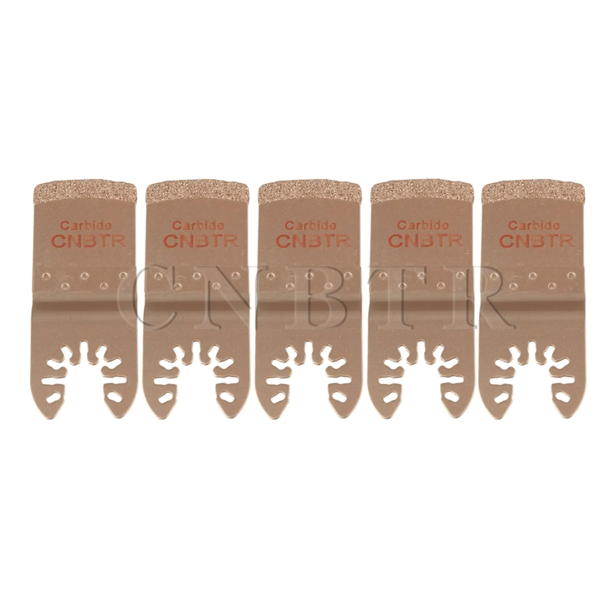 

CNBTR 5 PCS E Type Carbide Oscillating Multitool 75x33mm Replacement for FEIN
