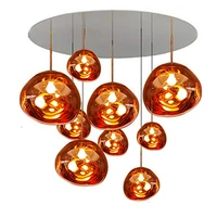 nordic lava led chandeliers modern pvc kitchen lampshade hanging lamps decor ceiling lights for living room chandelier lighting