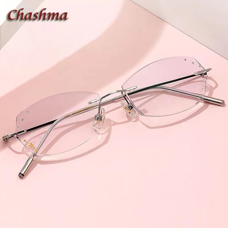 Chashma женские роскошные очки в оправе с блестящими краями и стразами оптические