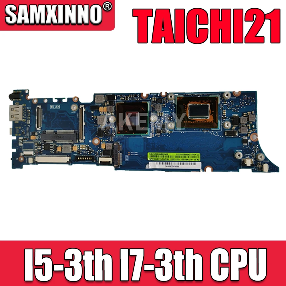 

TAICHI21 original Notebook Mainboard I5-3th I7-3th CPU 4GB RAM for ASUS TAICHI21 Laptop Motherboard