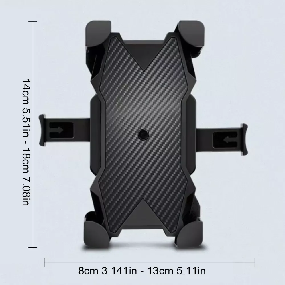 

Bniversal Bike Motorcycle Scooter Handlebar Mobile Phone Holder Suitable For 4.7-6.9 Inch Smart Phone