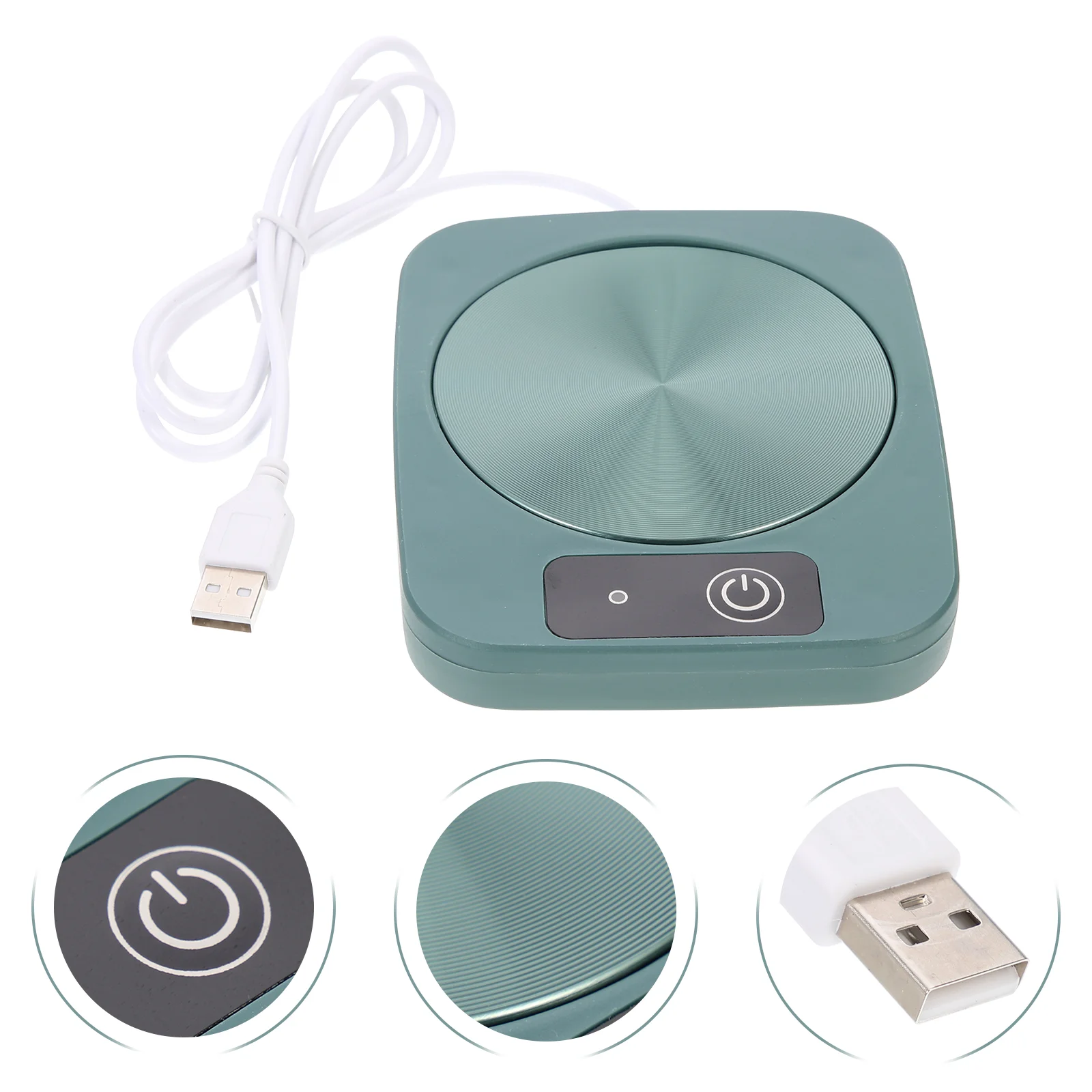 

Warmer Cup Coffee Mug Coaster Electric Usb Heater Beverage Platewax Tea Waterheating Deskpad Thermostat Warming Self Drink