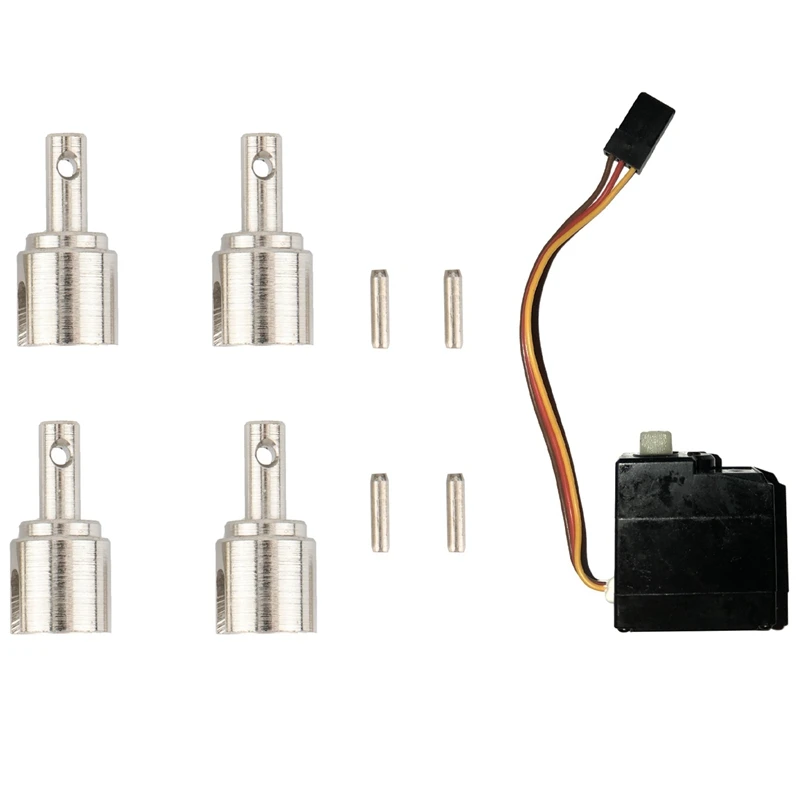

2 Set RC Car Part: 1 Set Metal Differential Cup & 1 Pcs 3 Wire Brushless Servo